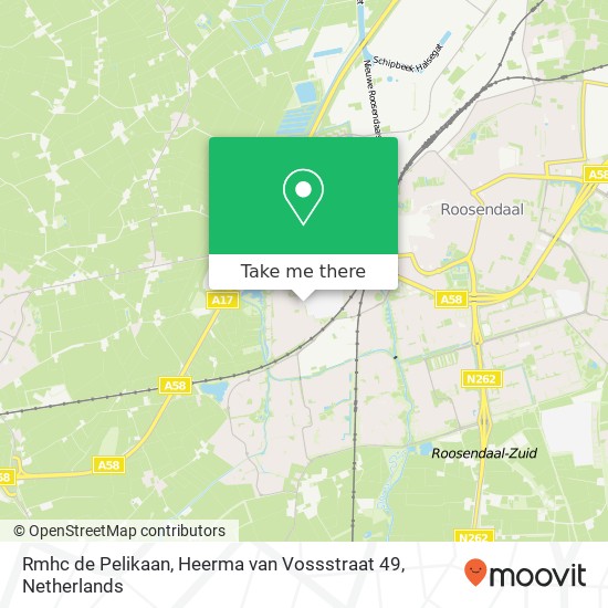 Rmhc de Pelikaan, Heerma van Vossstraat 49 kaart