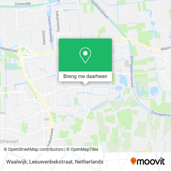 Waalwijk, Leeuwenbekstraat kaart