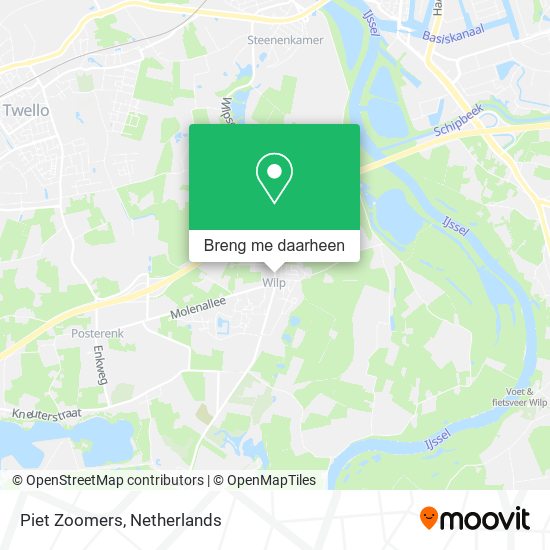 Piet Zoomers kaart
