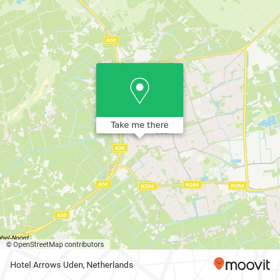 Hotel Arrows Uden, Sint Janstraat 14 kaart