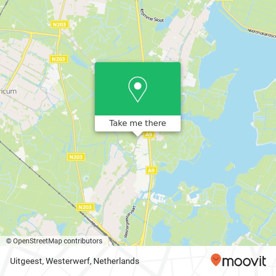 Uitgeest, Westerwerf kaart