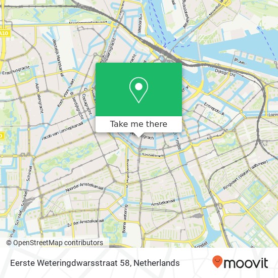 Eerste Weteringdwarsstraat 58, 1017 TP Amsterdam kaart