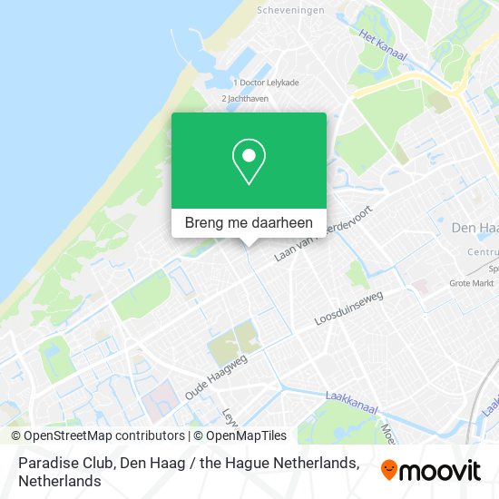 Paradise Club, Den Haag / the Hague Netherlands kaart