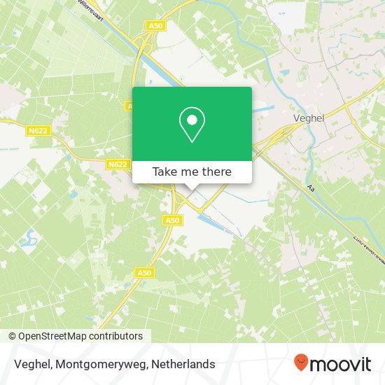 Veghel, Montgomeryweg kaart