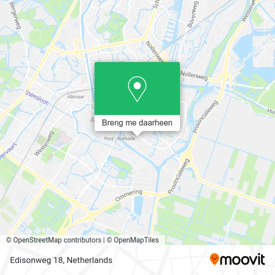Edisonweg 18 kaart