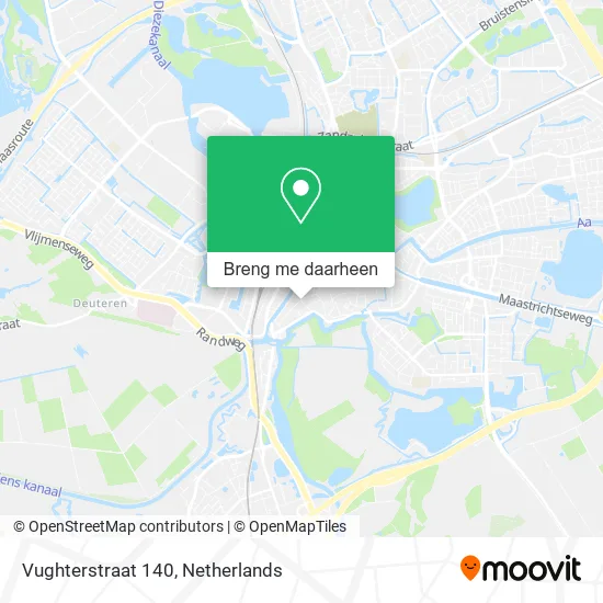 Vughterstraat 140 kaart