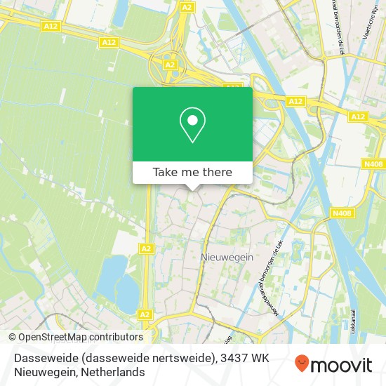 Dasseweide (dasseweide nertsweide), 3437 WK Nieuwegein kaart