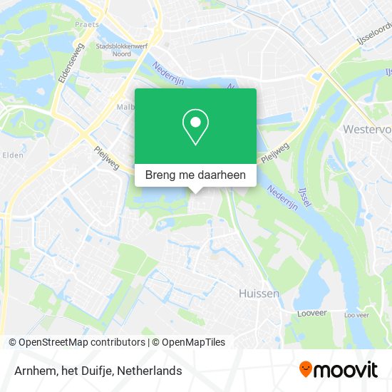 Arnhem, het Duifje kaart