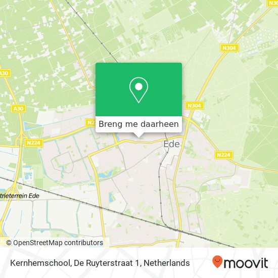 Kernhemschool, De Ruyterstraat 1 kaart