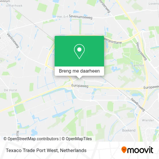 Texaco Trade Port West kaart