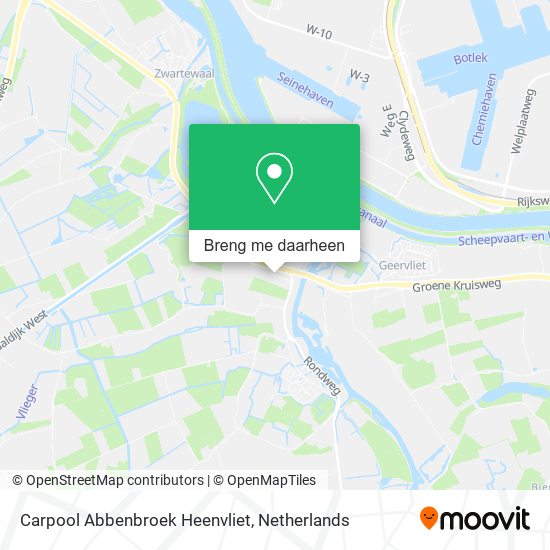 Carpool Abbenbroek Heenvliet kaart