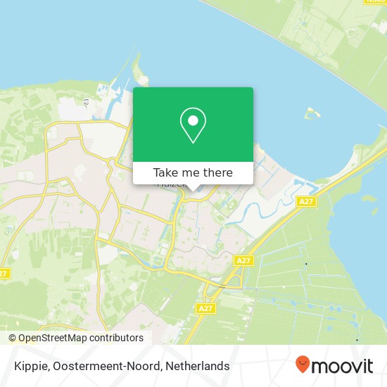 Kippie, Oostermeent-Noord kaart