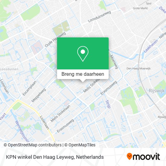 KPN winkel Den Haag Leyweg kaart