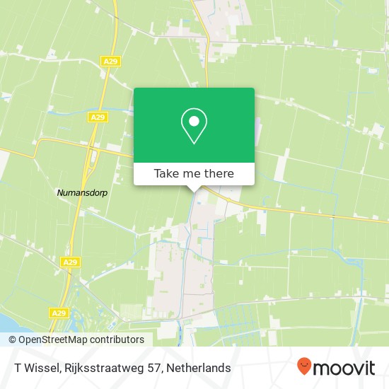 T Wissel, Rijksstraatweg 57 kaart