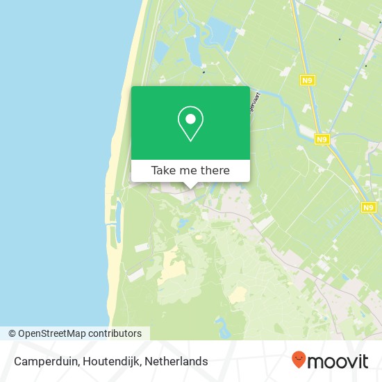 Camperduin, Houtendijk kaart