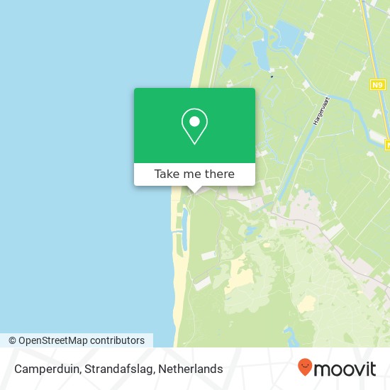 Camperduin, Strandafslag kaart