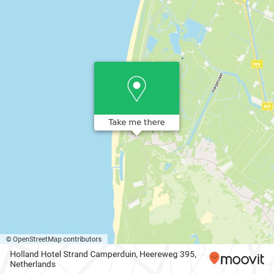 Holland Hotel Strand Camperduin, Heereweg 395 kaart
