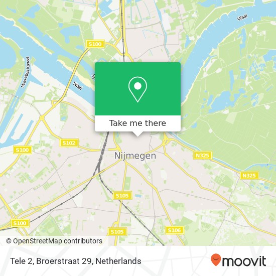 Tele 2, Broerstraat 29 kaart