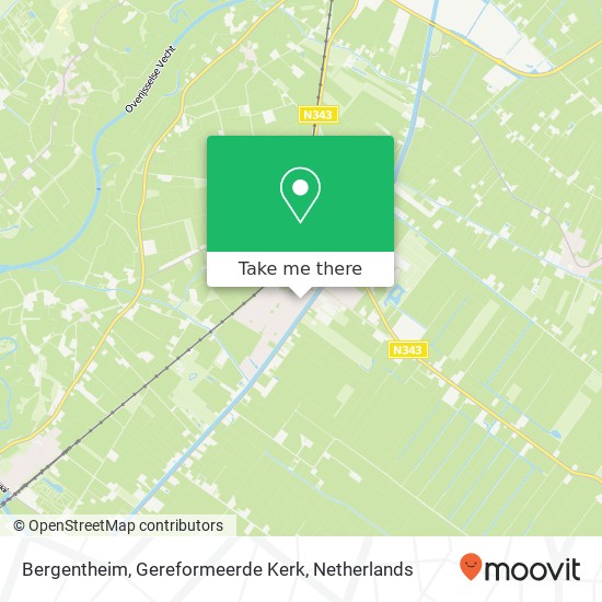 Bergentheim, Gereformeerde Kerk kaart