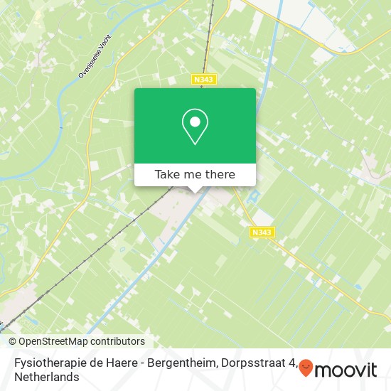 Fysiotherapie de Haere - Bergentheim, Dorpsstraat 4 kaart