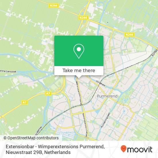 Extensionbar - Wimperextensions Purmerend, Nieuwstraat 29B kaart