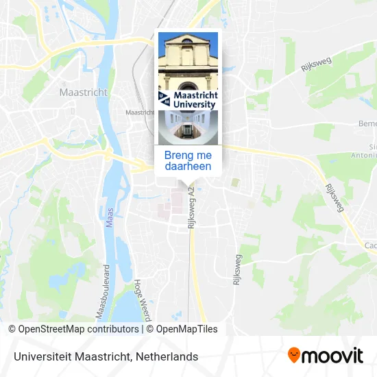 Universiteit Maastricht kaart