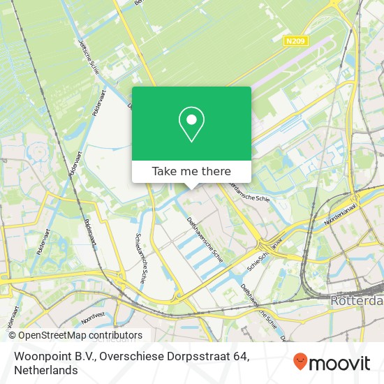 Woonpoint B.V., Overschiese Dorpsstraat 64 kaart