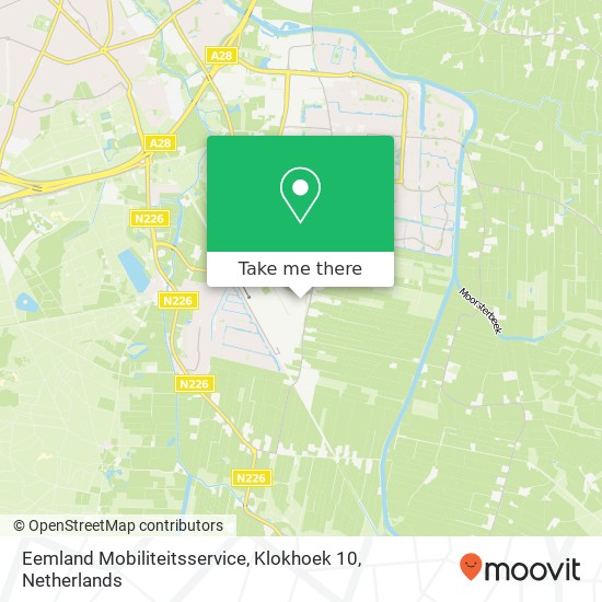 Eemland Mobiliteitsservice, Klokhoek 10 kaart