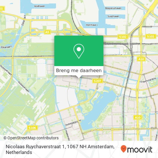 Nicolaas Ruychaverstraat 1, 1067 NH Amsterdam kaart