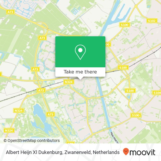 Albert Heijn Xl Dukenburg, Zwanenveld kaart