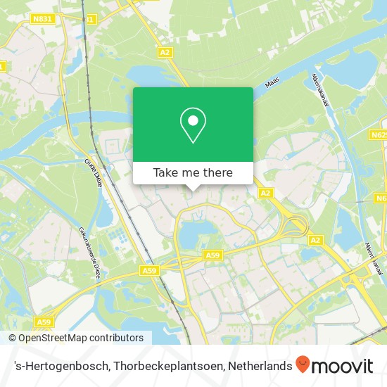 's-Hertogenbosch, Thorbeckeplantsoen kaart