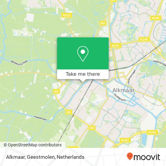 Alkmaar, Geestmolen kaart