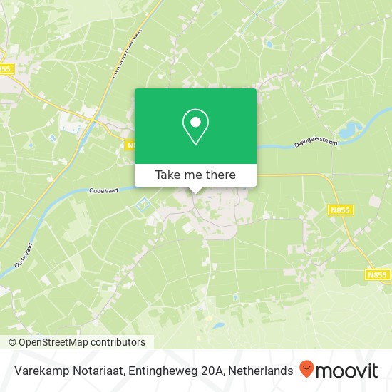 Varekamp Notariaat, Entingheweg 20A kaart