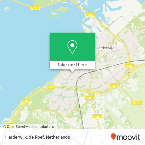 Harderwijk, de Roef kaart