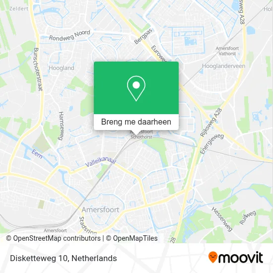 Disketteweg 10 kaart