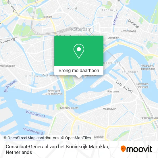 Consulaat-Generaal van het Koninkrijk Marokko kaart
