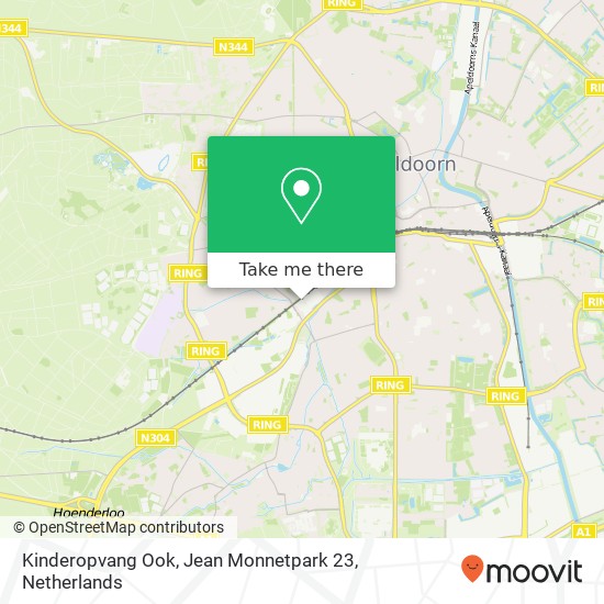 Kinderopvang Ook, Jean Monnetpark 23 kaart