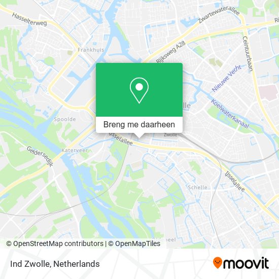 Ind Zwolle kaart