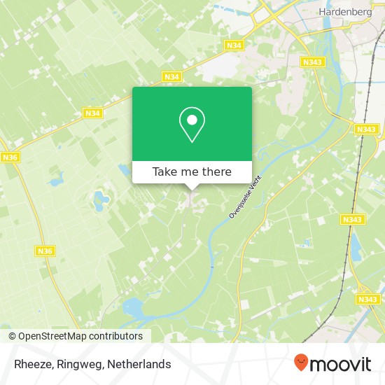 Rheeze, Ringweg kaart