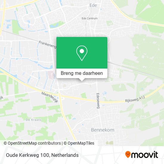 Oude Kerkweg 100 kaart