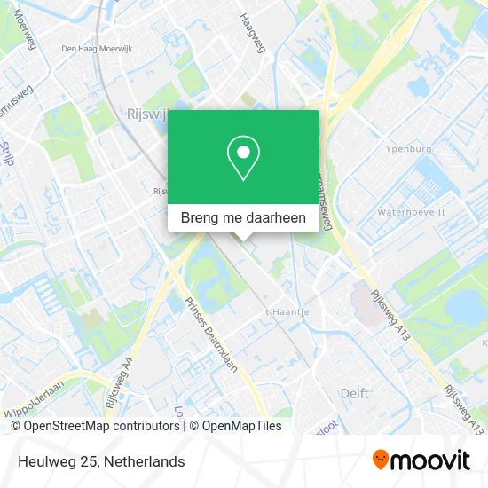 Heulweg 25 kaart