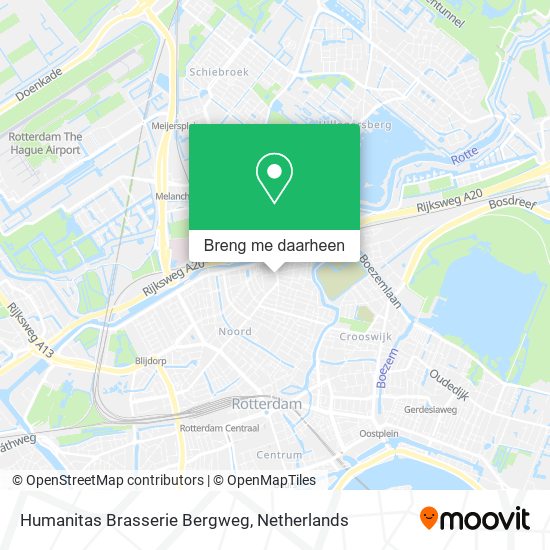 Humanitas Brasserie Bergweg kaart