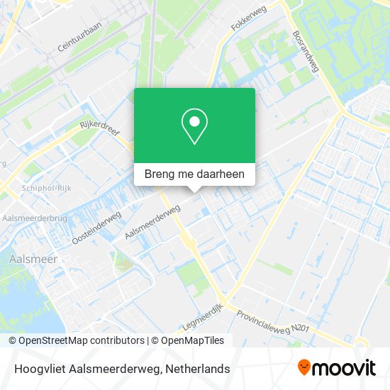 Hoogvliet Aalsmeerderweg kaart