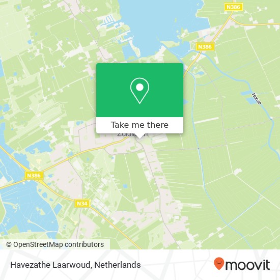 Havezathe Laarwoud kaart