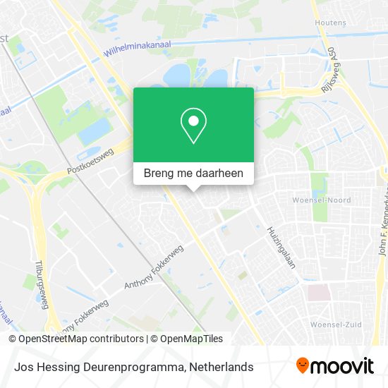 Jos Hessing Deurenprogramma kaart