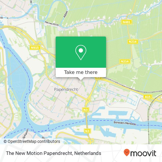 The New Motion Papendrecht kaart