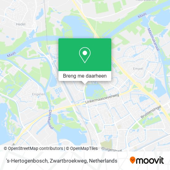 's-Hertogenbosch, Zwartbroekweg kaart