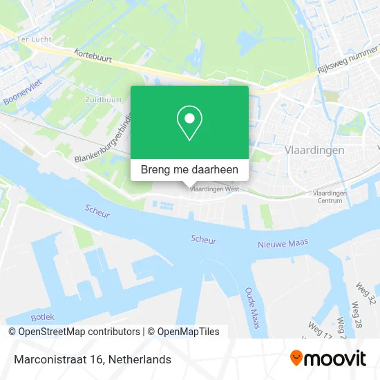 Marconistraat 16 kaart