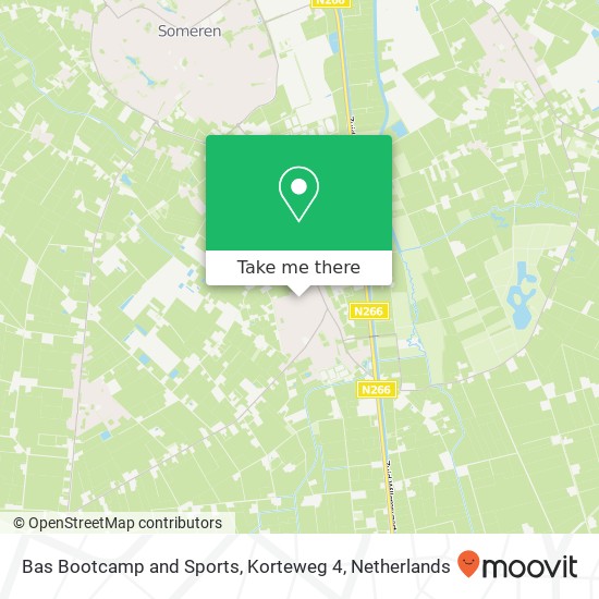 Bas Bootcamp and Sports, Korteweg 4 kaart