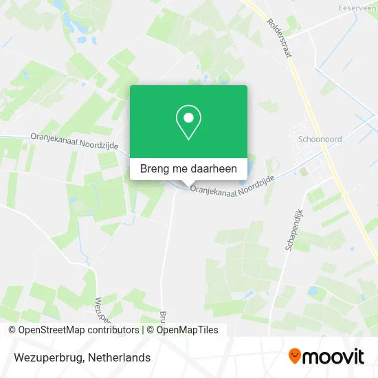 Wezuperbrug kaart